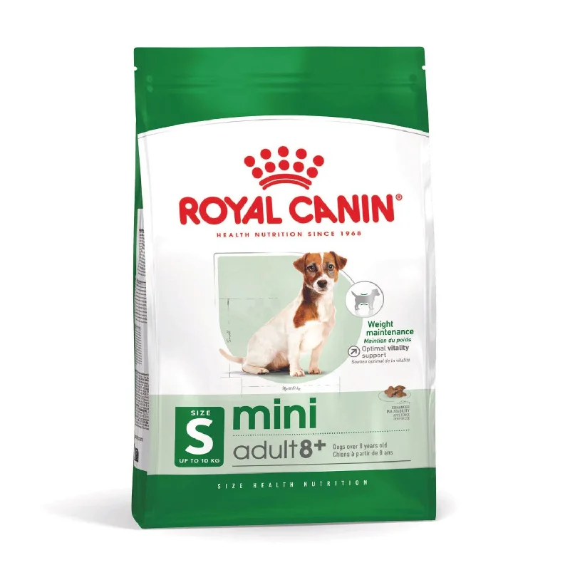 pet hair remover roller reusable-Royal Canin Mini Adult 8+ Dry Dog Food 2kg