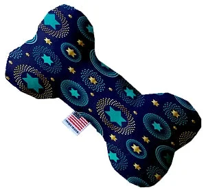 waterproof dog booties for snow-Blue Star of David Stuffing Free Squeaker Bone Dog Toy