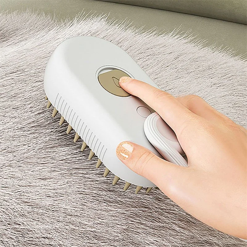 pet hair vacuum for couch-Pet Brush - 3 in 1 Grooming Pet Brush For Removing Tangled & Loose Hair