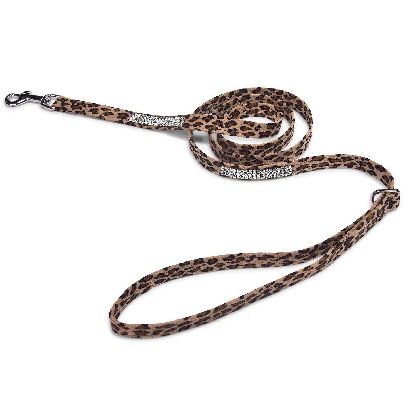 pet hair vacuum for couch-Cheetah Couture 3 Row Giltmore Leash