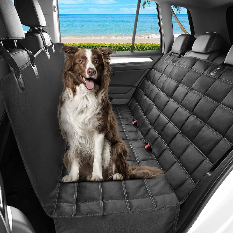 organic dog treats grain-free-4-in-1Dog Car Seat Cover for Back Seat, 100% Waterproof Dog Car Seat Cover