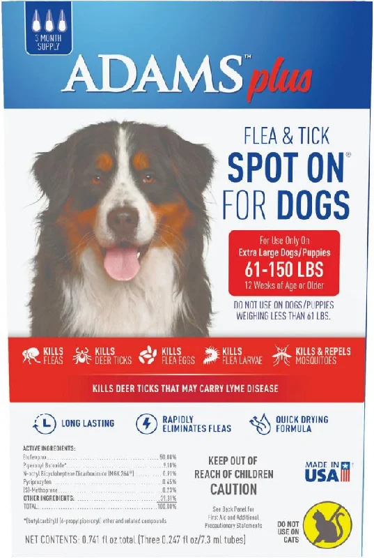 anti-slip dog socks for hardwood floors-Adams Plus Spot On Flea & Tick For Extra Large Breed Dogs