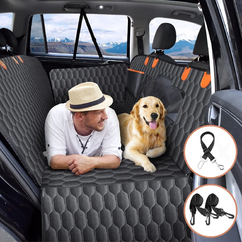 large breed dog joint supplements-Mpow Back Seat Extender for Dogs-Supports 330lb,Waterproof Dog Car Seat Cover Hard Bottom-Detachable