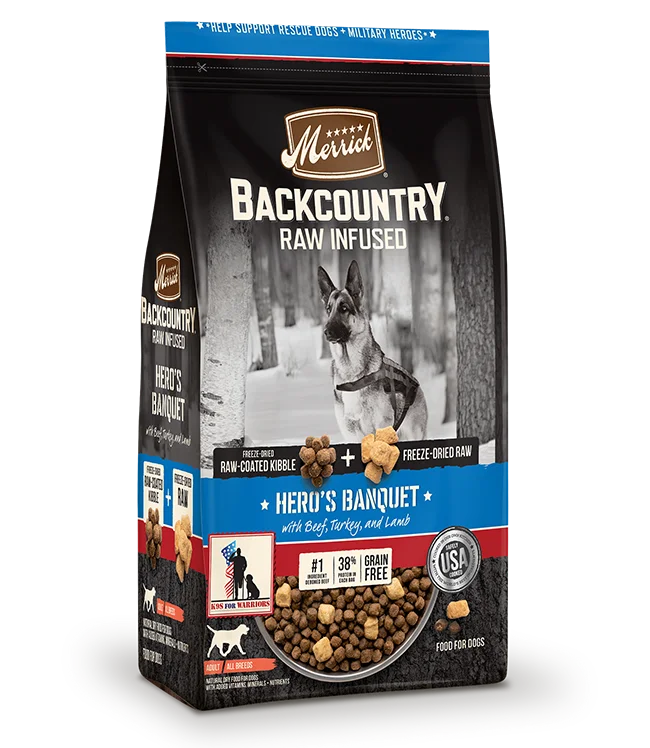 collapsible travel bowl for pets-Backcountry - Raw Infused - Hero's Banquet