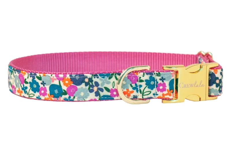 hamster cage accessories colorful-Birdie Floral Dog Collar