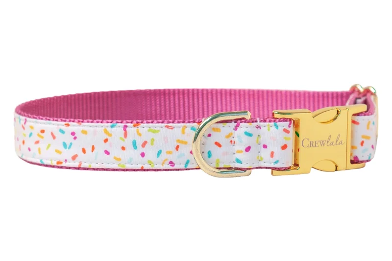 pet seat belt for car safety-Birthday Sprinkles Dog Collar - Two Styles!