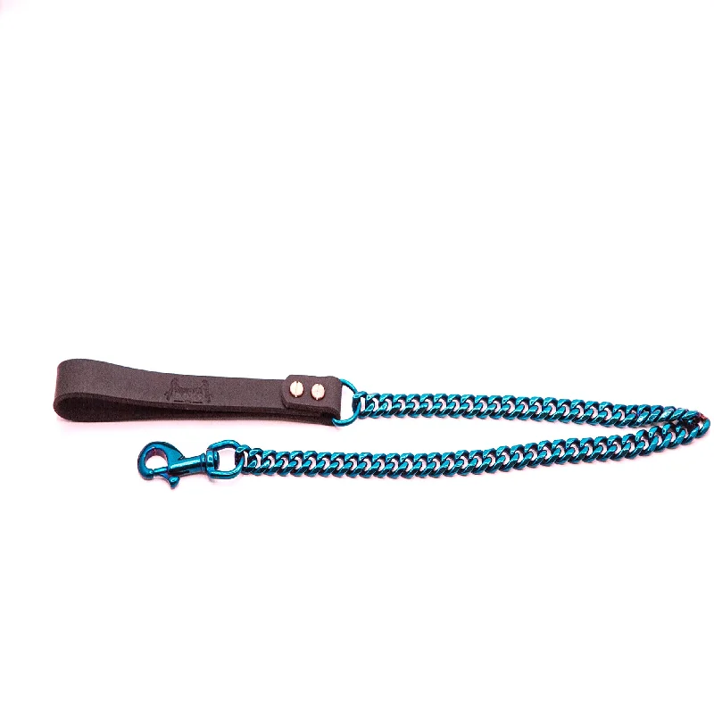 pet safe insect repellent natural-BLUE CUBAN LINK SINGLE DOG LEASH