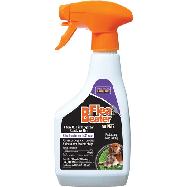 hamster cage accessories colorful-Bonide 042 Flea Beater® Flea & Tick Spray For Pets, Ready To Use, 1 Pt