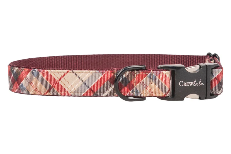 flea and tick prevention for cats-Burbank Plaid Dog Collar