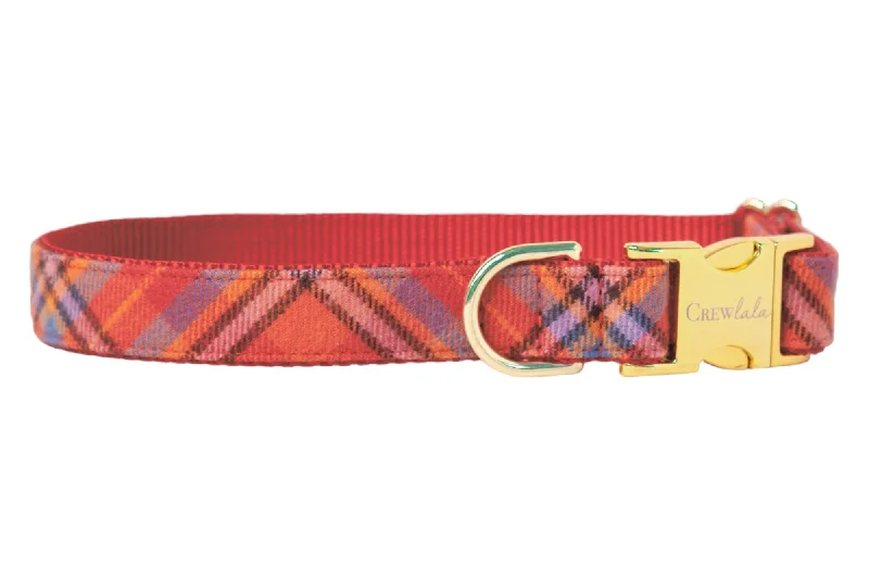 pet safe insect repellent natural-Campfire Flannel Dog Collar