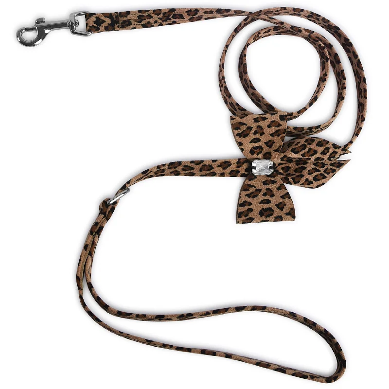 orthopedic memory foam dog bed-Cheetah Couture Tail Bow Leash