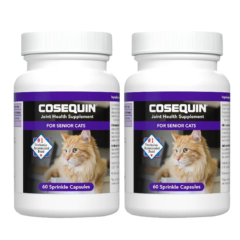 dog training clicker with wrist strap-Cosequin Senior Joint Health Supplement for Cats, 60 Sprinkle Capsules