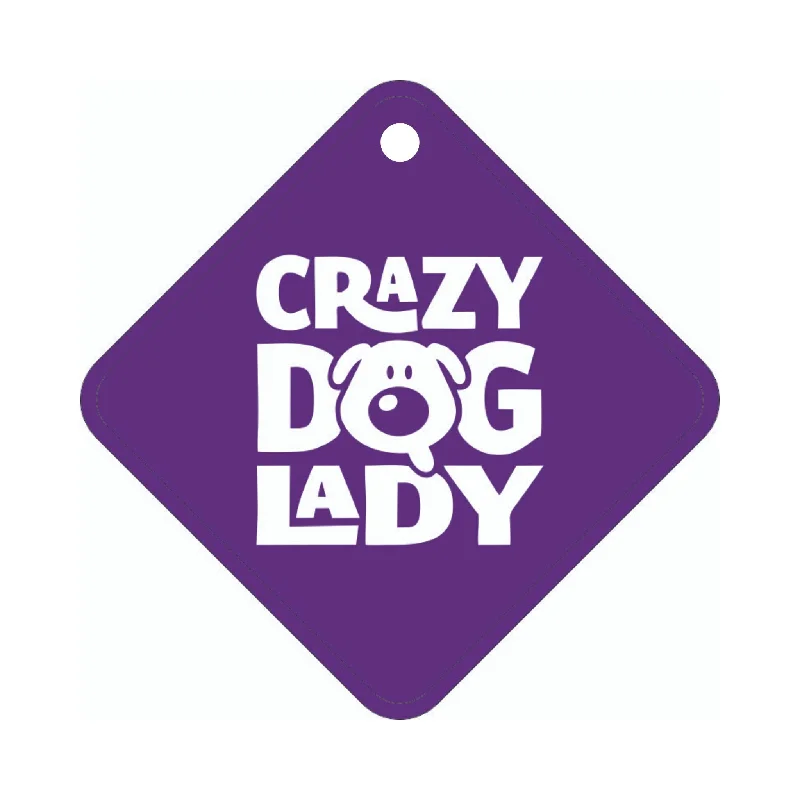 natural dog shampoo for sensitive skin-Crazy Dog Lady Car Sign