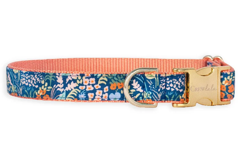 dog flea collar long-lasting-Darling Floral Dog Collar