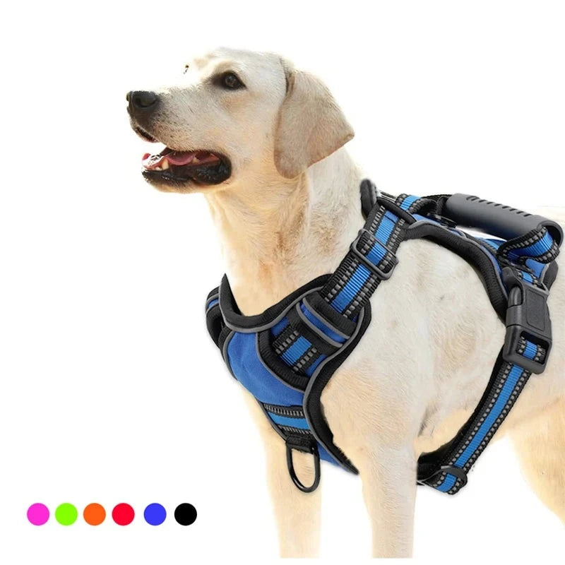 interactive dog toys for large dogs-Dog Breathable Reflective Harness Vest