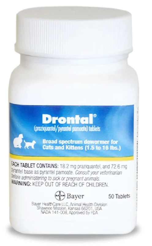 bird cage liner paper roll-Drontal Broad Spectrum Dewormer, 50 Tablets