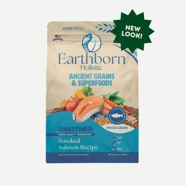 chew-proof rabbit water bottle-Earthborn Holistic Unrefined Smoked Salmon Recipe Dry Dog Food