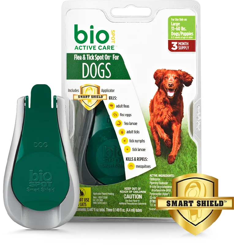 pet carrier airline approved-Farnam Companies BIO SPOT ACTIVE CARE™ Flea & Tick Spot On® for Dogs