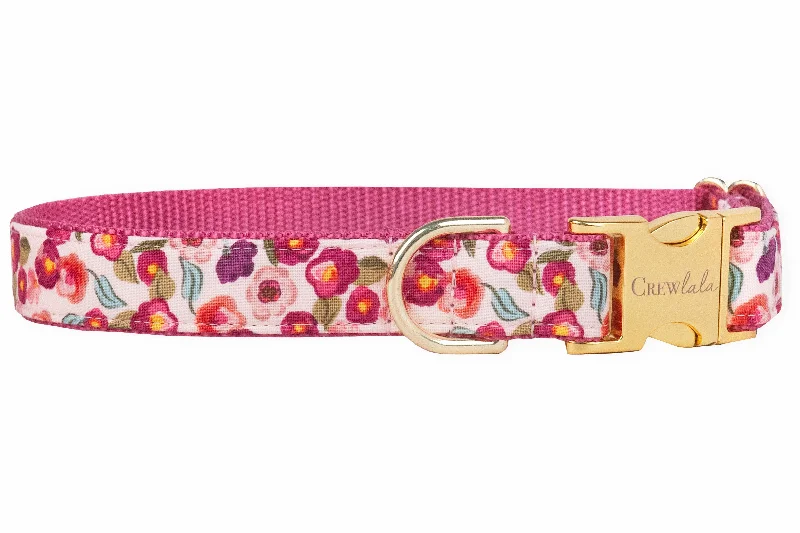 pet tracker chip with GPS-Flower Market Floral Dog Collar