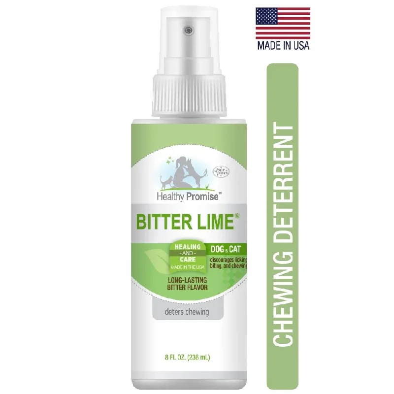 orthopedic dog bed for senior dogs-Four Paws Inc Healthy Promise™ Bitter Lime® Pet Chewing Deterrent Spray (8 oz)