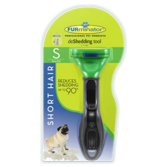 automatic water fountain for cats-FURminator P-92915 Undercoat deShedding Tool for Short Hair Dog, Small