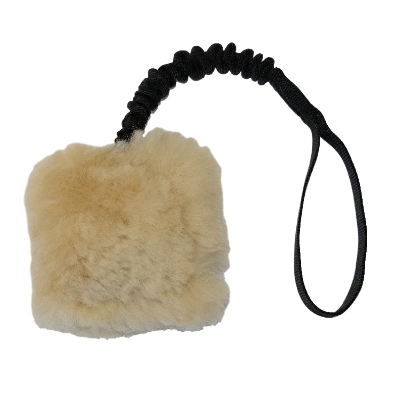 eco-friendly biodegradable poop bags-Fuzzy Puppy Bungee Tug With Squeaker