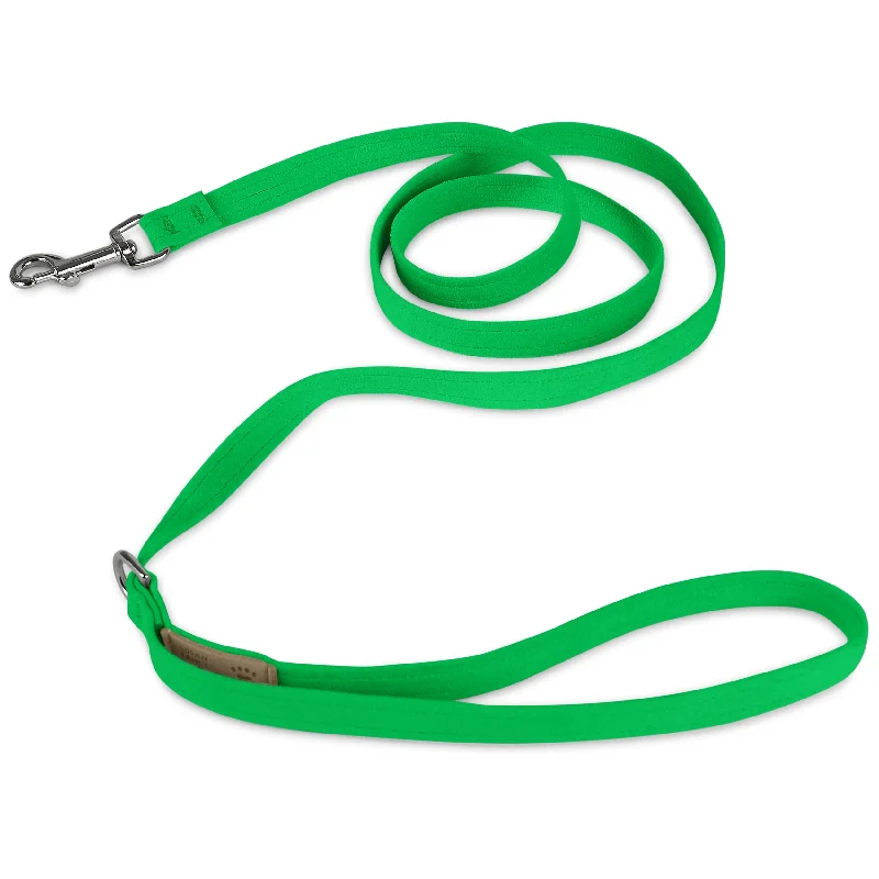 dog flea collar long-lasting-Green Solid Leash