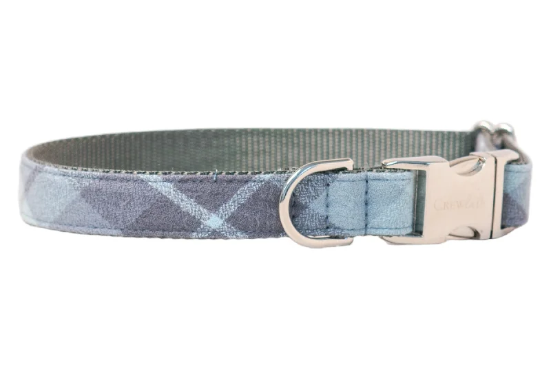 best dog food for small breeds-Grey's Flannel Dog Collar