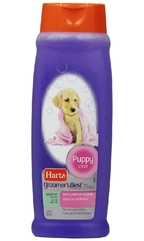 pet heat lamp for reptiles-Hartz® 3270095064 Groomer's Best® Puppy Shampoo, Jasmine Scent, 18 Oz