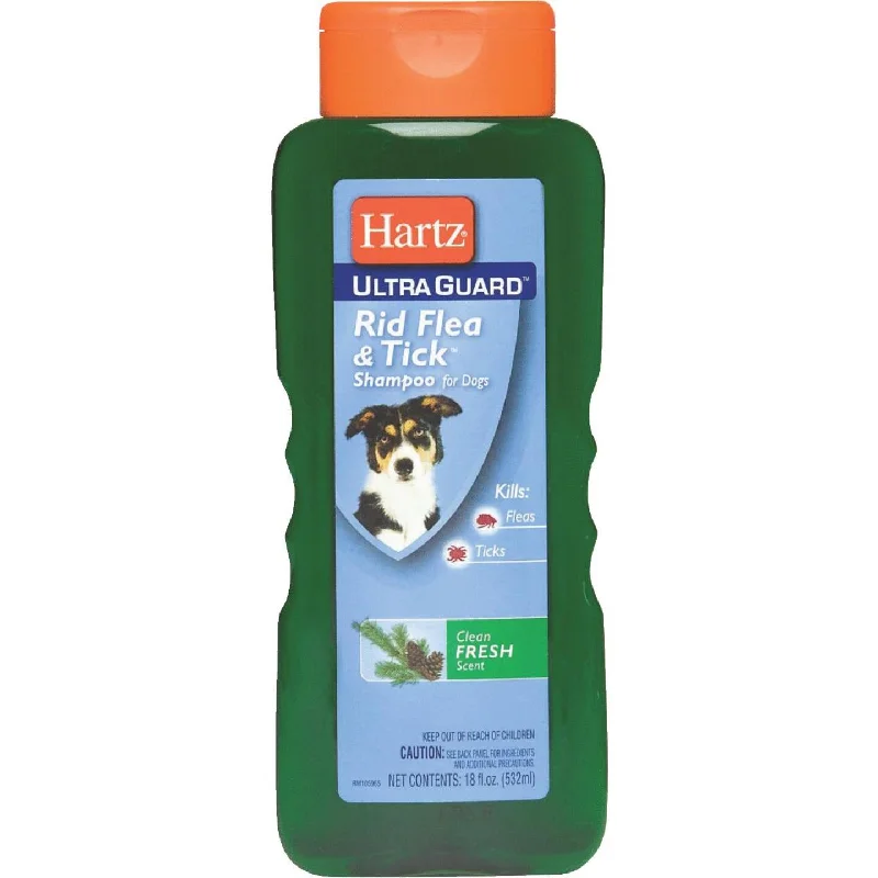 soft-sided dog crate travel-Hartz UltraGuard Rid Flea & Tick 18 Oz. Fresh Scent Dog Shampoo