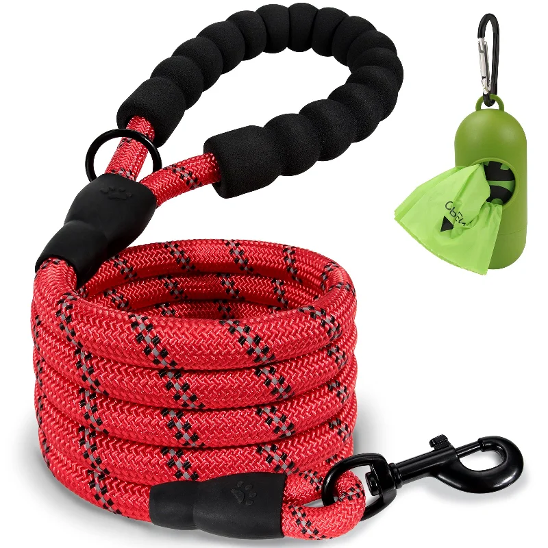 dog puzzle feeder for mental stimulation-JOYTALE Heavy Duty Nylon Braided Dog Leash