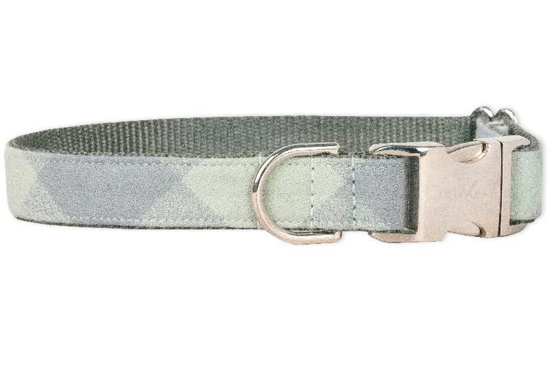 puppy chew bone natural-High Park Flannel Dog Collar