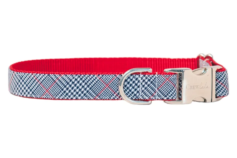 rabbit hutch outdoor waterproof-Houndstooth Plaid Dog Collar