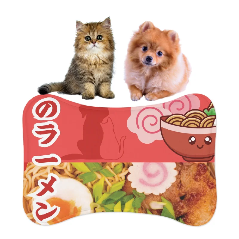 cat toy with motion sensor-Japanese Ramen Pet Feeding Mats