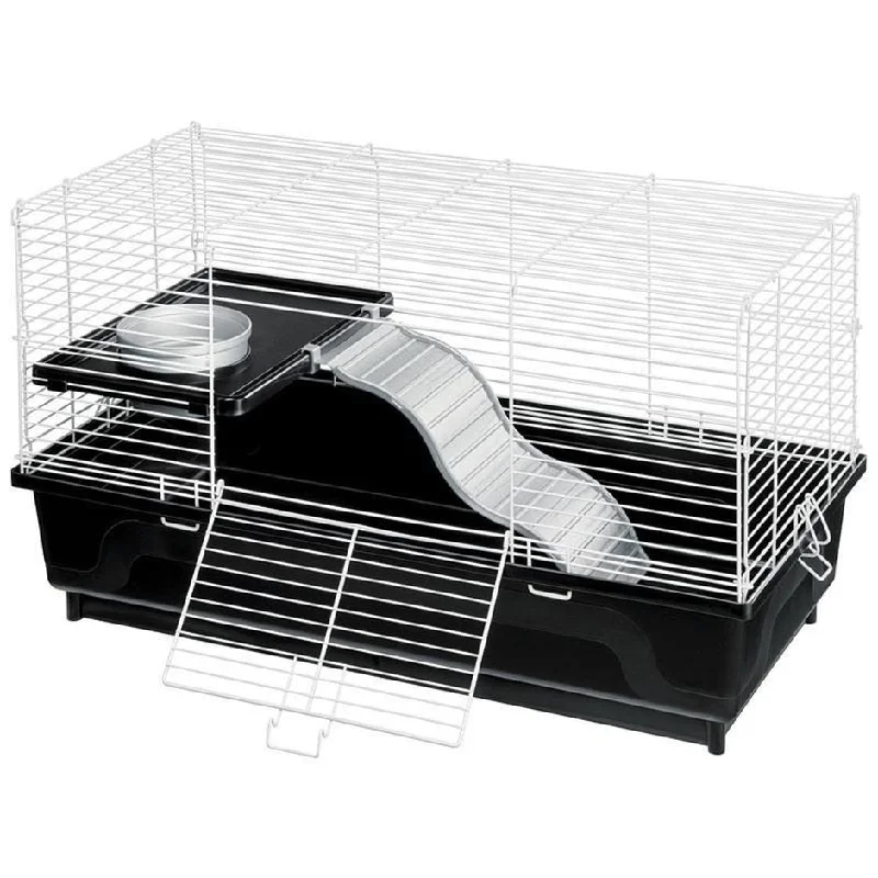 interactive dog toys for large dogs-Kaytee My First Home Habitat for Pet Rats (25.5" x 12.5" x 14", BLACK/WHITE)