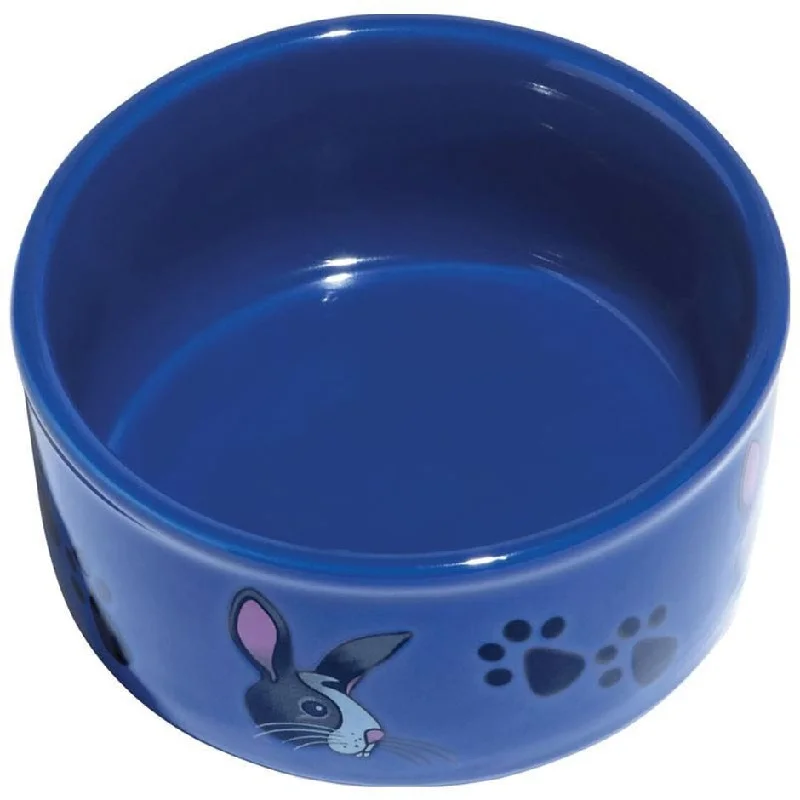 hamster cage accessories colorful-KAYTEE PAW-PRINT PETWARE BOWL RABBIT (4.25 IN, ASSORTED)