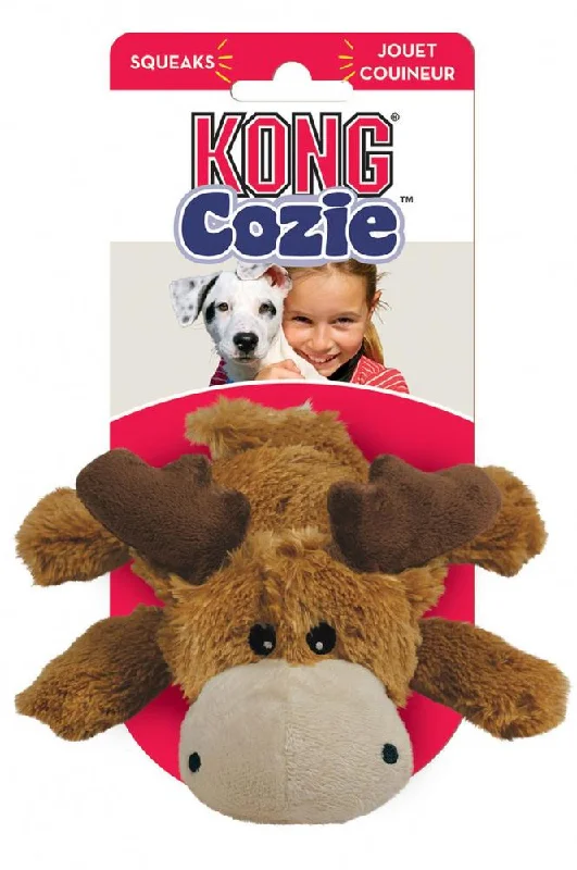 dog raincoat with hood-KONG Marvin Moose Cozie Plush Dog Toy