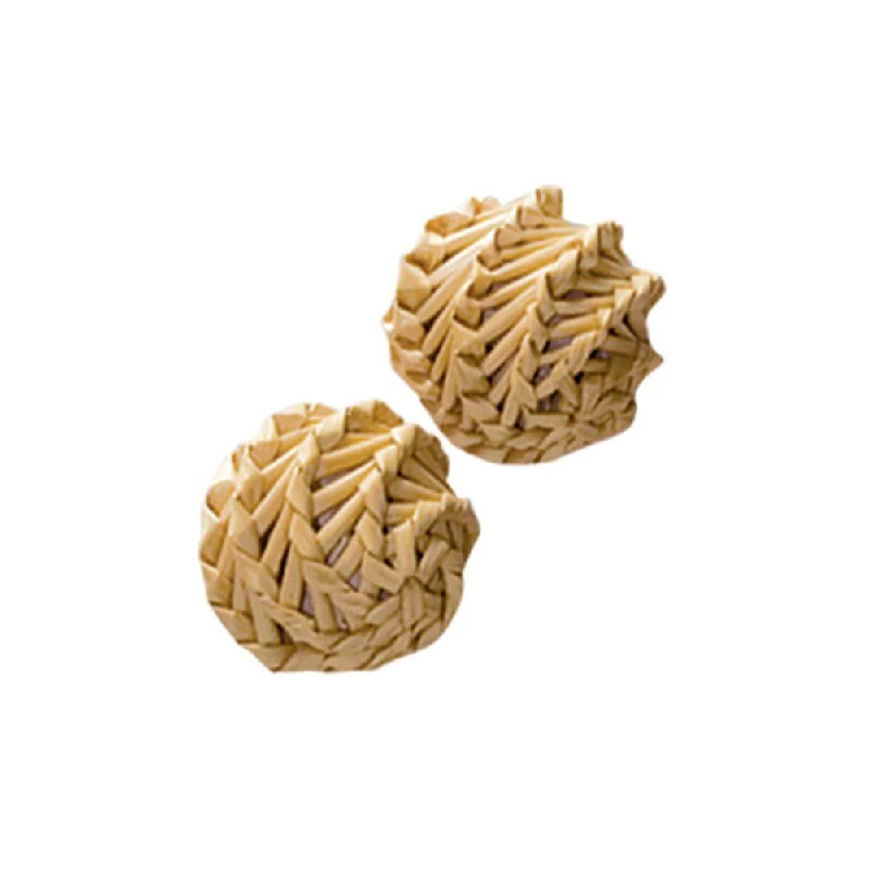 puppy playpen indoor foldable-KONG Naturals Straw Balls 2-Pack Cat Toy (2 Balls)