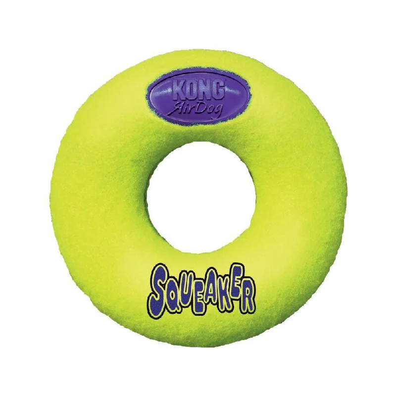 cat scratching post with hammock-KONG Squeaker Donut Dog Toy