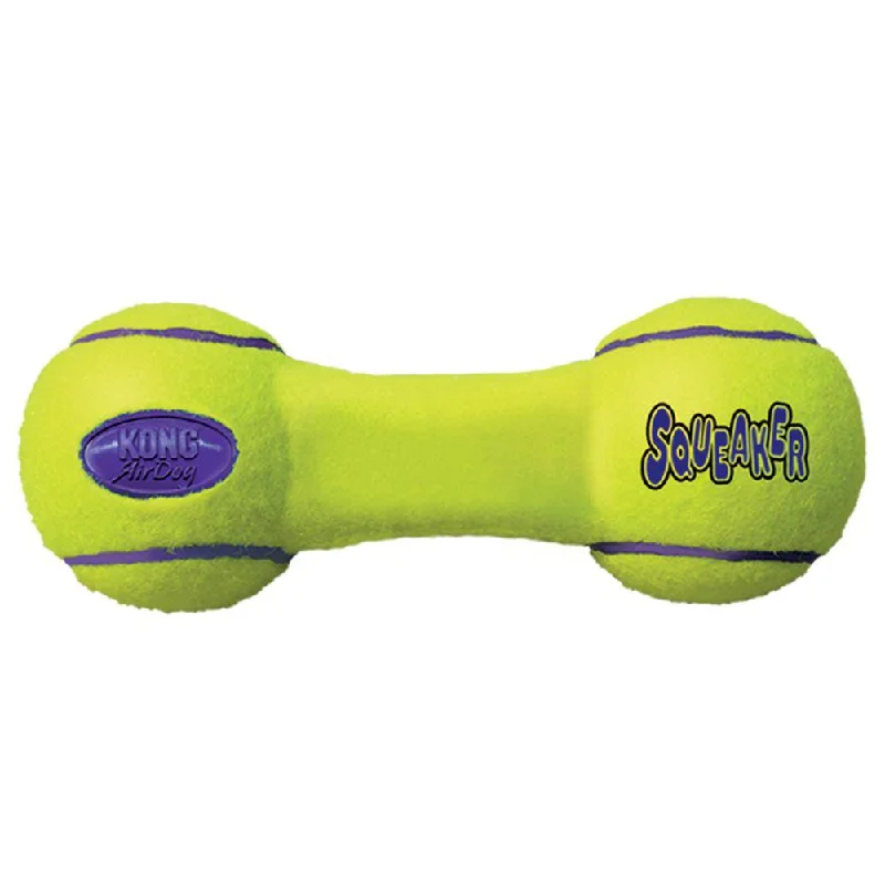 dog cooling vest for summer heat-KONG Squeaker Dumbbell Dog Toy (Large)