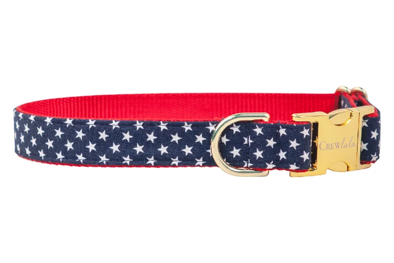 dog winter coat with fleece lining-'Merica Dog Collar