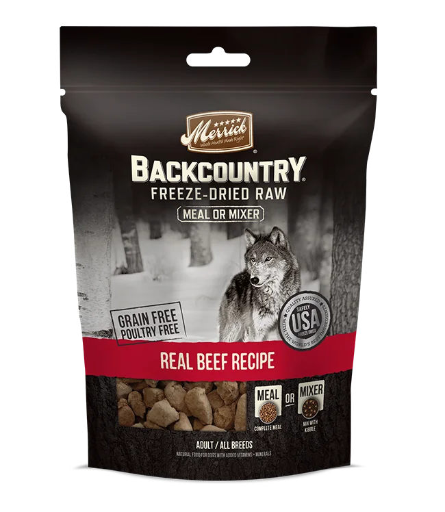 hamster cage accessories colorful-Merrick  Backcountry Freeze-Dried Raw Meal Mixer - Real Beef Recipe