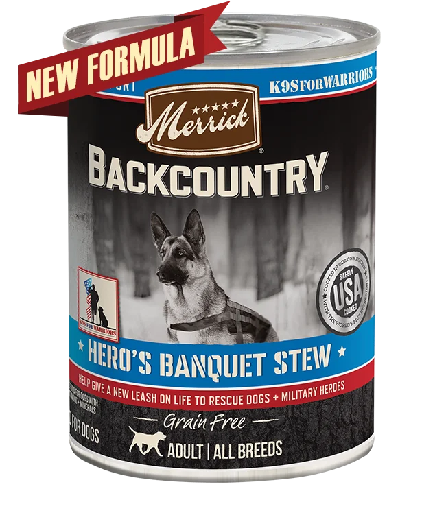 bird feeder with squirrel-proof design-Merrick Backcountry Grain Free Hero's Banquet Stew