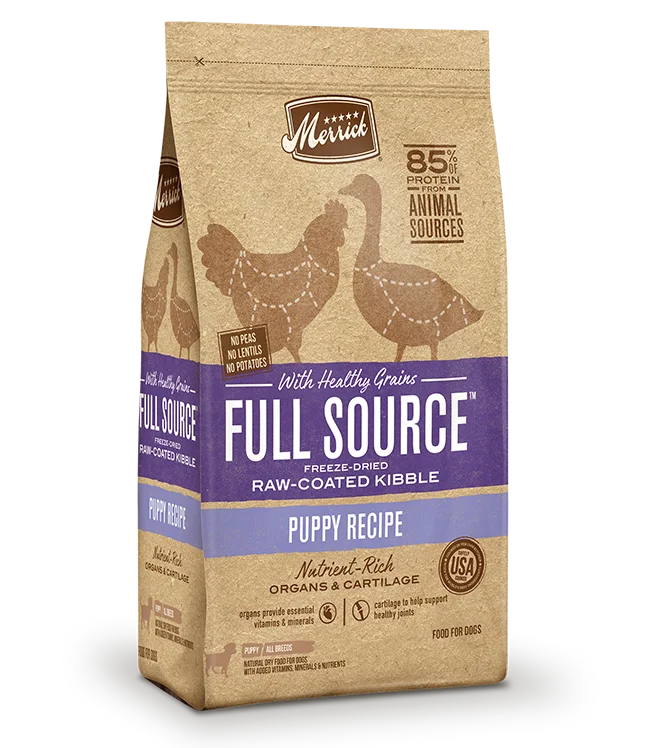 fish tank filter silent operation-Merrick Full Source with Healthy Grains Raw-Coated Kibble Puppy Recipe Dry Dog Food