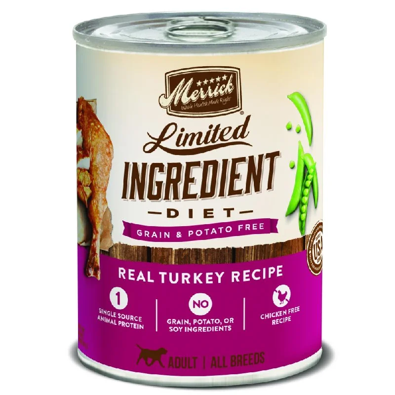 pet carrier airline approved-Merrick Limited Ingredient Diet Real Turkey Recipe Canned Dog Food