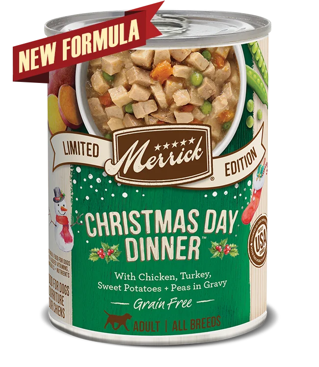 pet carrier airline approved-Merrick Pet Care Grain Free Christmas Day Dinner Seasonal Recipe in Gravy (12.7 oz Single)