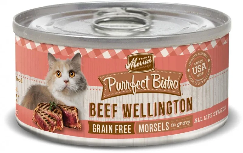 anti-slip dog socks for hardwood floors-Merrick Purrfect Bistro Beef Wellington Grain Free Canned Cat Food