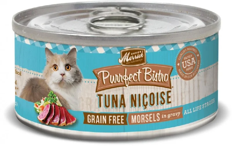 heavy-duty dog crate for large dogs-Merrick Purrfect Bistro Tuna Nicoise Grain Free Canned Cat Food