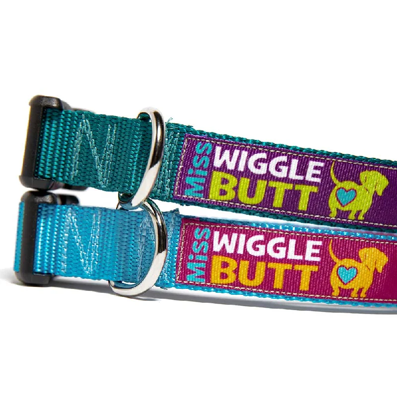 soft-sided dog crate travel-Miss Wiggle Butt Dog Collar