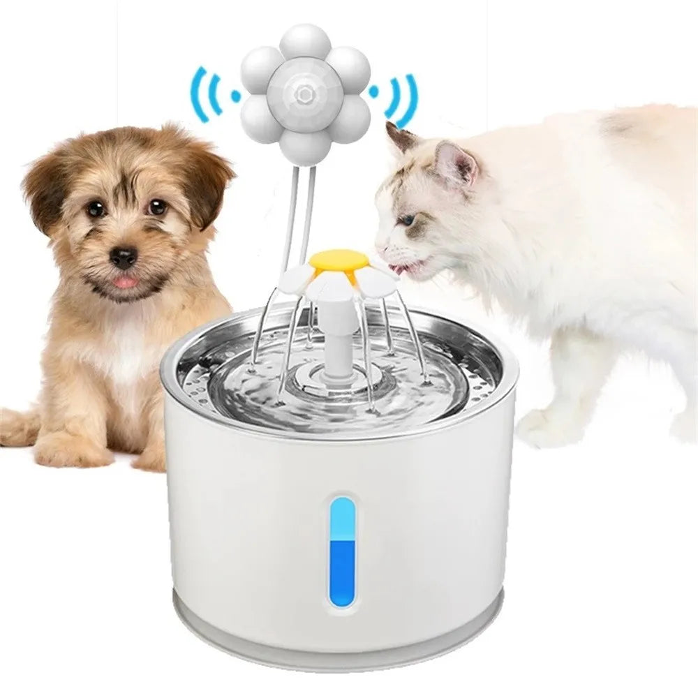 elevated dog bowls for large dogs-Motion Sensor Dog Water Fountain